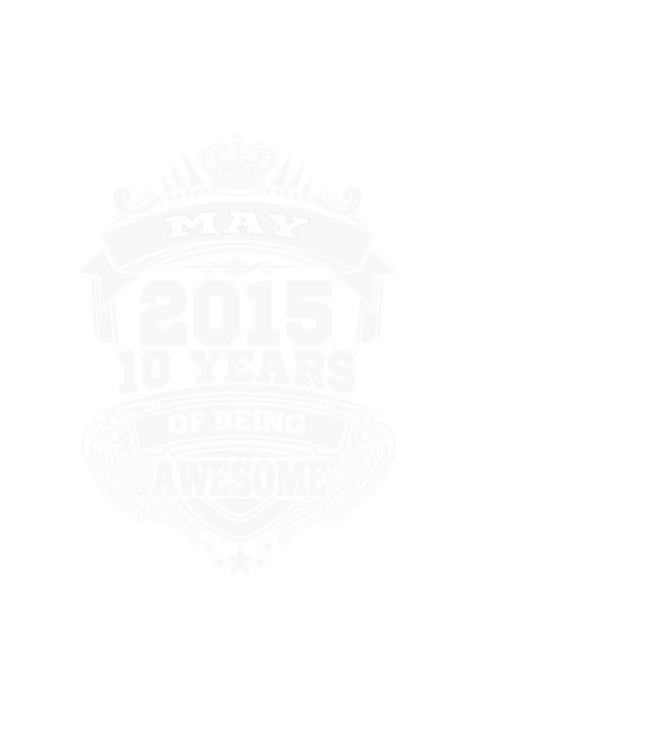 Awesome being of 2015 MÁJUS minta fekete pólón
