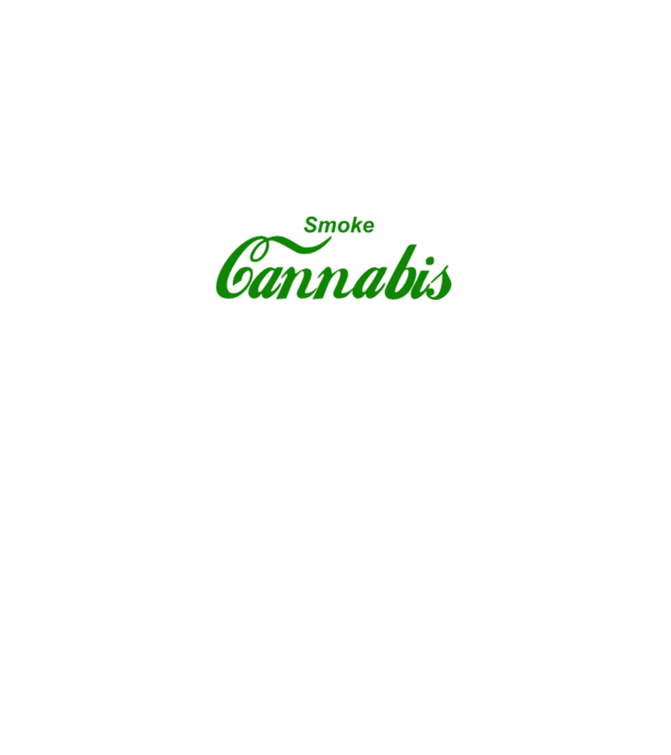 Smoke Cannabis minta fekete pólón