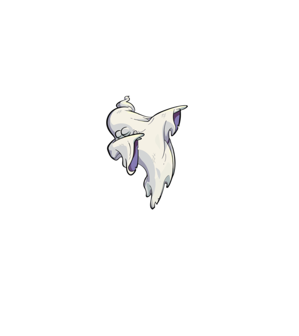 Dab ghost minta fekete pólón