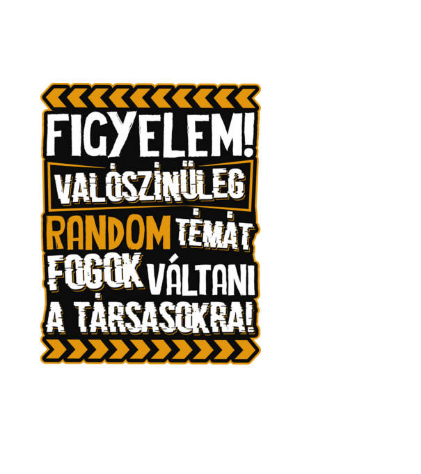 Figyelem társasjáték fan minta fekete pólón