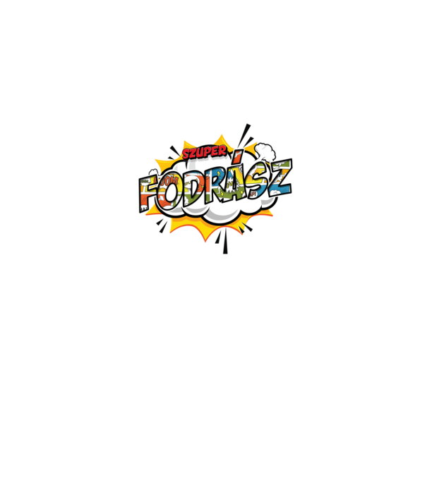 Szuper Fodrász minta fehér pólón