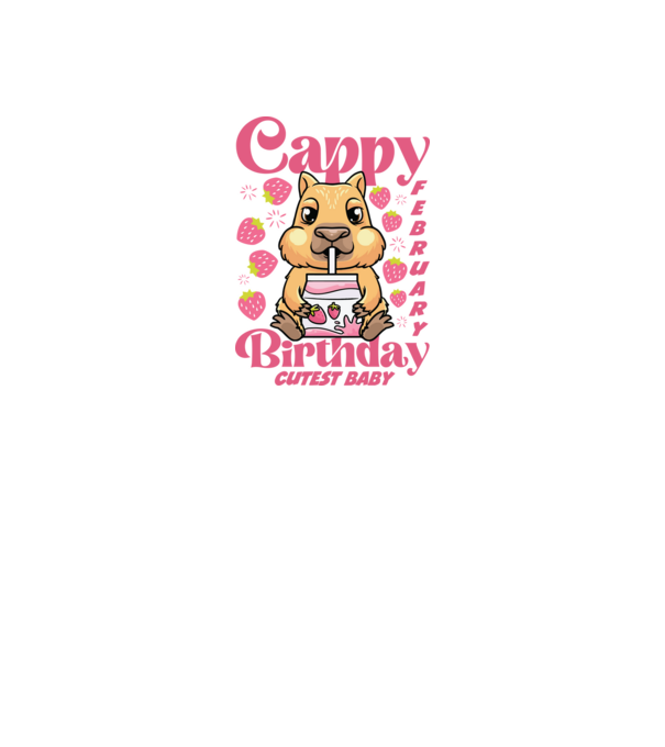 Cappy Birthday February minta fehér pólón
