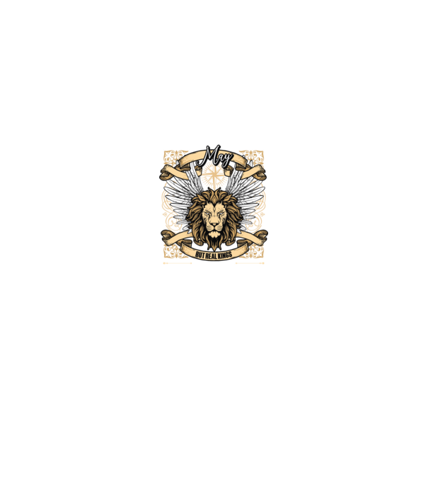 KINGS ARE BORN 1965 - MÁJUS minta fekete pólón