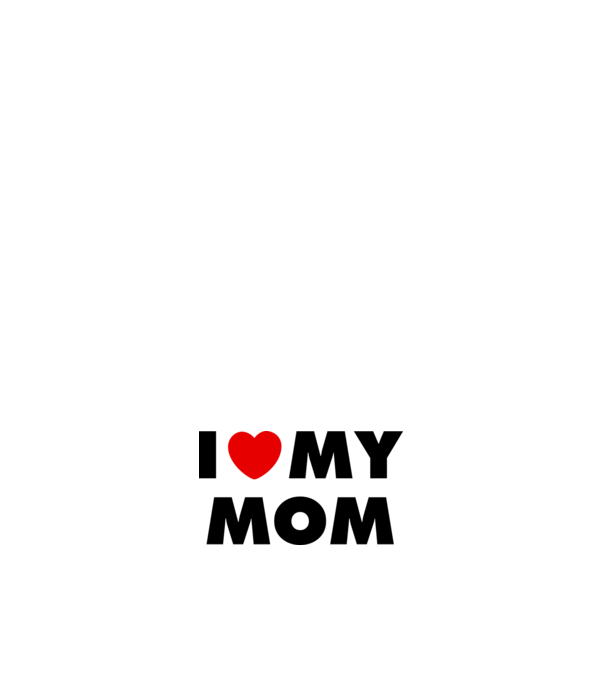I love my mom minta világos rózsaszín pólón
