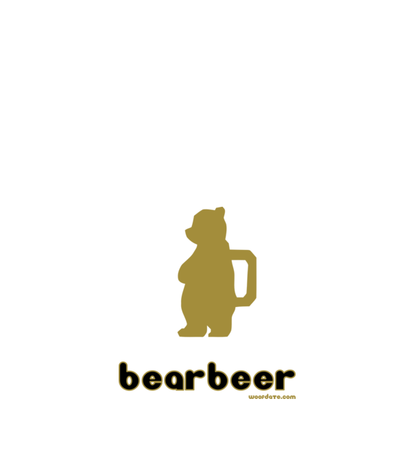 BearBeer minta fekete pólón