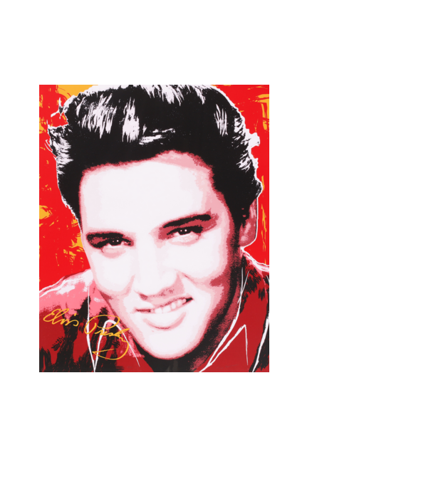 Elvis portré minta fekete pólón