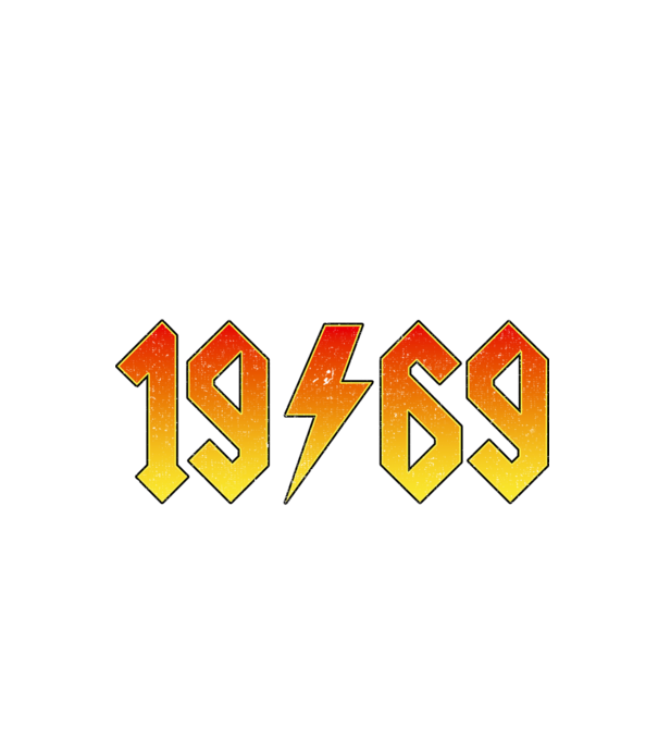 Rock születésnap 1969 Szeptember minta fekete pólón