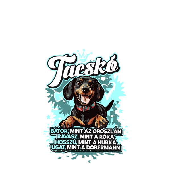 Bátor Tacsi minta fehér pólón