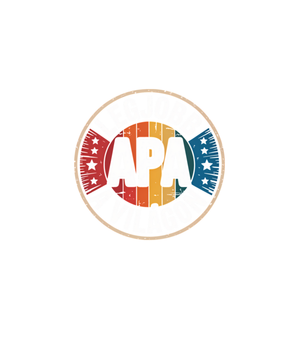 Legjobb apa a világon minta fekete pólón