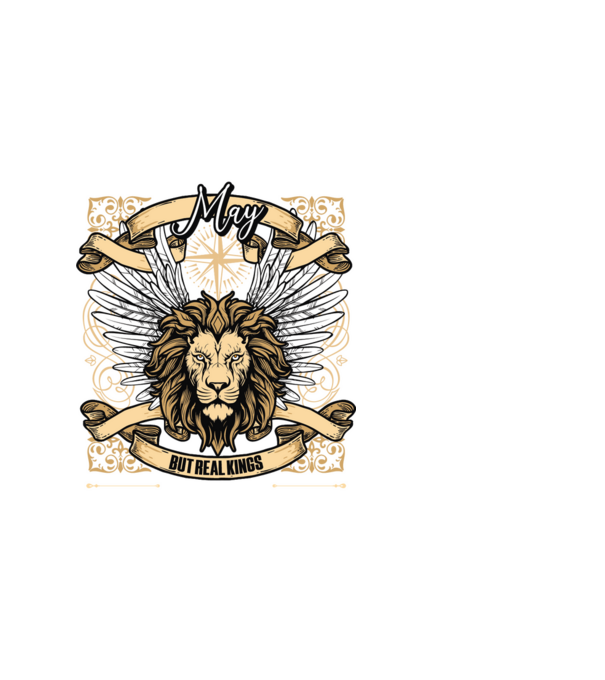 KINGS ARE BORN 2015 - MÁJUS minta fehér pólón