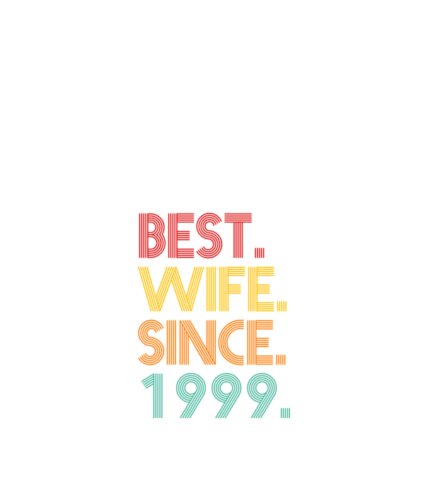 best wife since 1999 retro minta fekete pólón