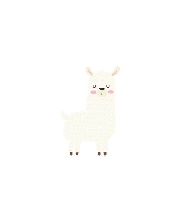 Alpaca minta fehér pólón