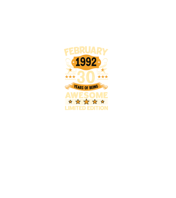 30 years of being limited edition_february minta fekete pólón