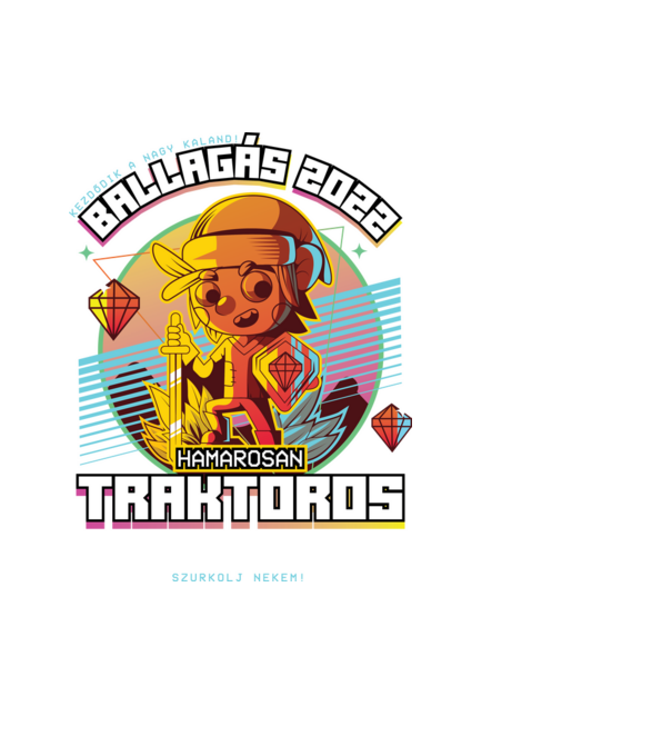 Arcade Jövőbeli szakmás traktoros minta fekete pólón