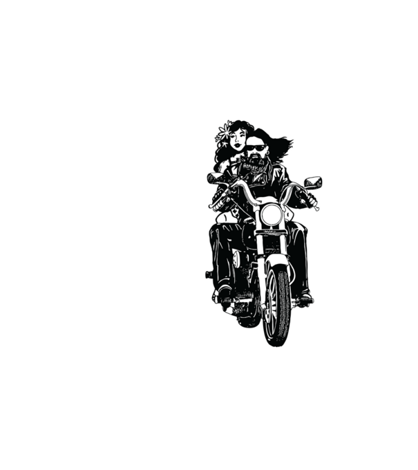 Motoros Miatta lehetek vad és szabad férfinak minta fehér pólón