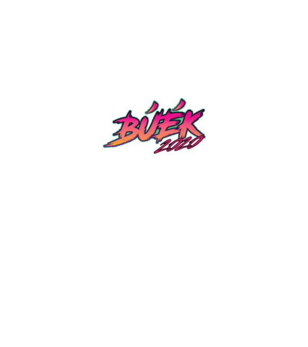 Neon retro buek 2020 minta fekete pólón