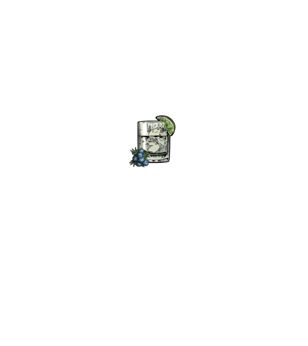 Let the fun be gin minta sötétkék pólón