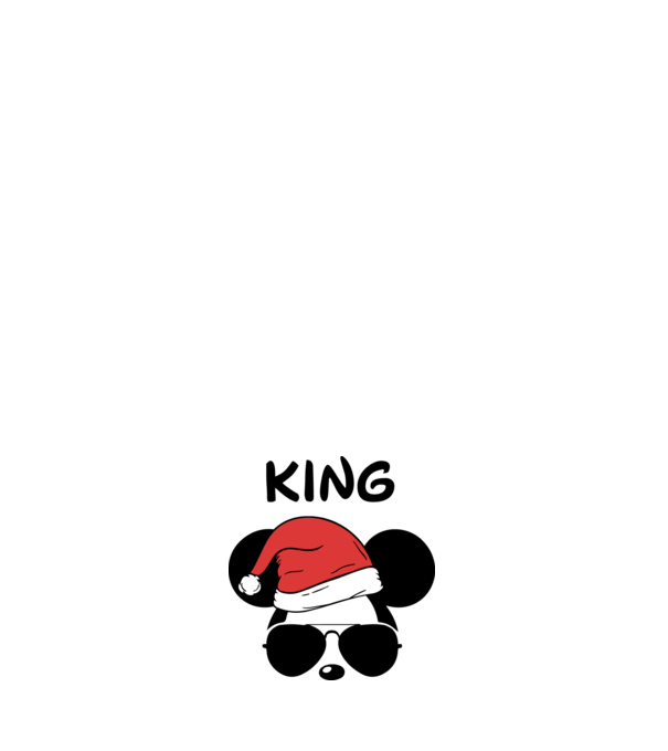 mickey santa king minta világoskék pólón