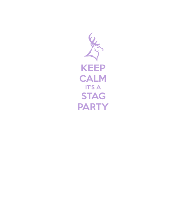 Keep calm stag party on minta fekete pólón