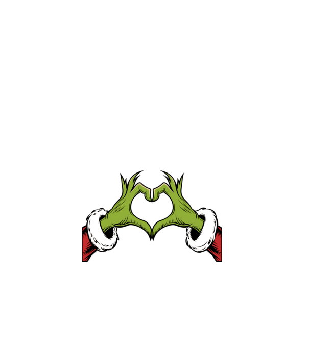 Szeretem a karácsonyi páros pólókat Grinch Fekete pólóra angol minta fehér pólón