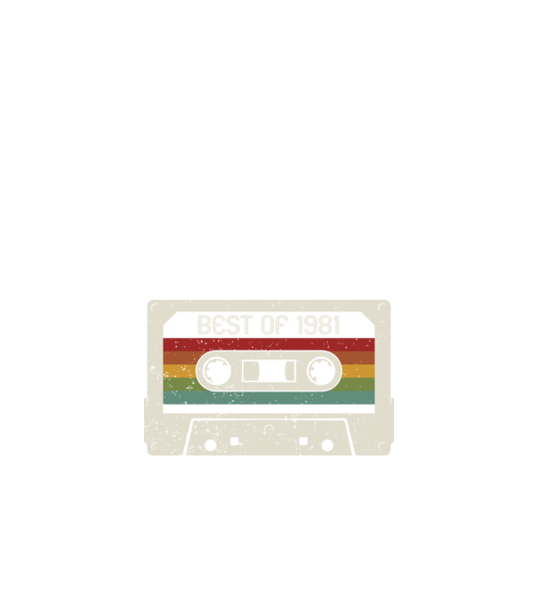 retro tape 1981 vintage minta fekete pólón