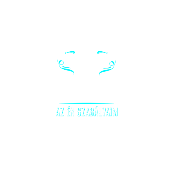 Az én pultom az én szabályaim minta fekete pólón