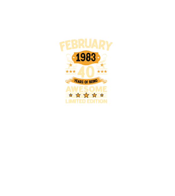 February 1983 40 years of being limited edition minta türkiz pólón