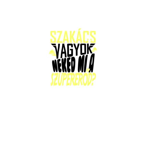 Szuperhős szakács minta zöld pólón