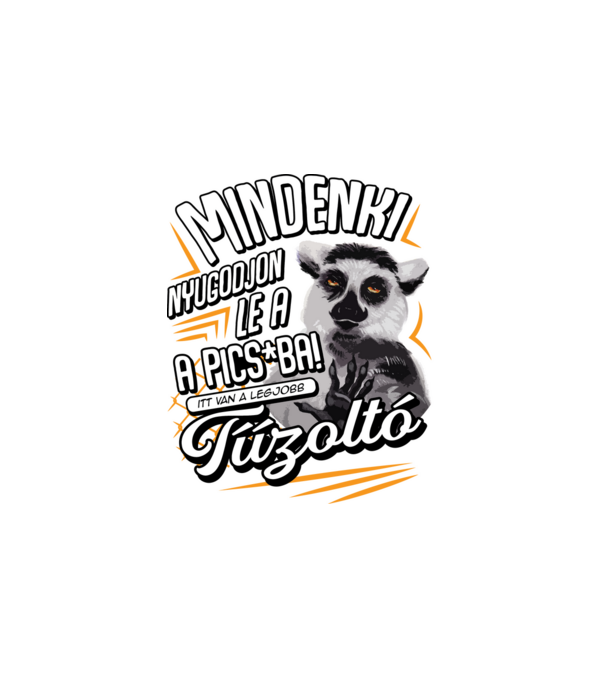 Itt van a legjobb Tűzoltó minta fehér pólón