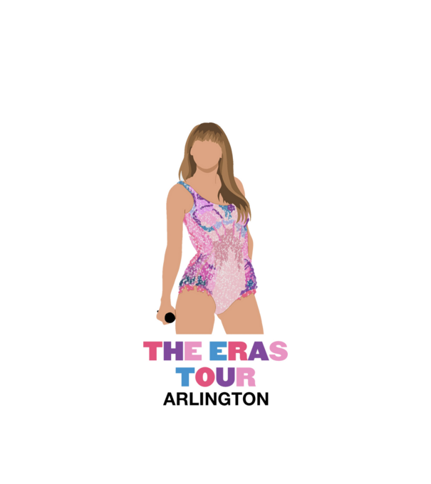 Taylor Swift The Eras Tour Arlington 4 minta fehér pólón