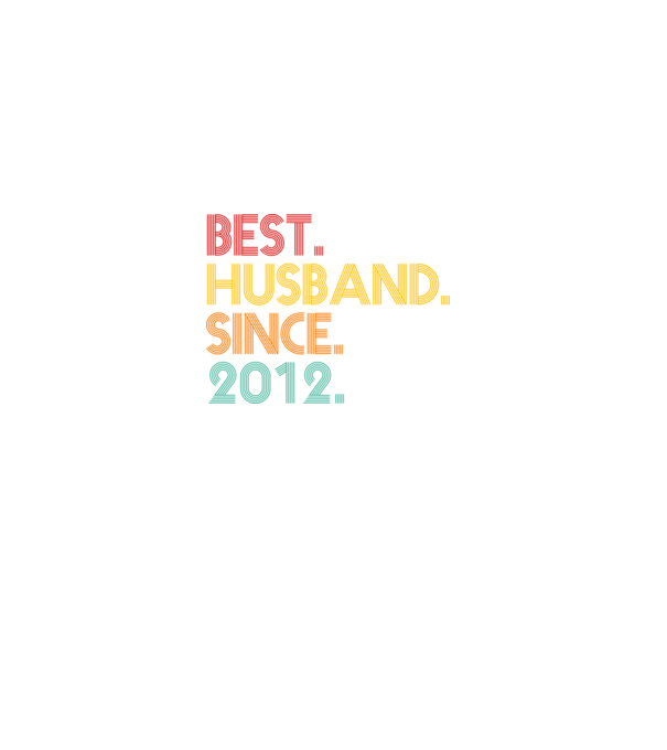 best husband since 2012 retro minta fekete pólón