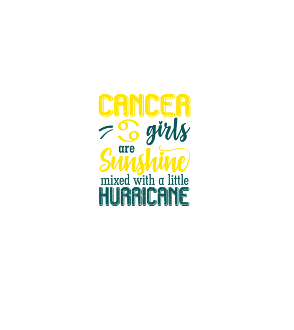 Sunshine with Hurricane CANCER minta fekete pólón