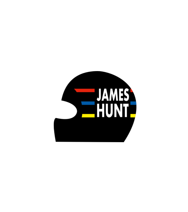 James Hunt minta fehér pólón