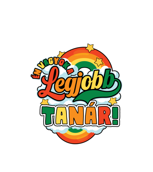Legjobb tanár minta fehér pólón