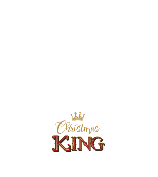Christmas King minta fehér pólón