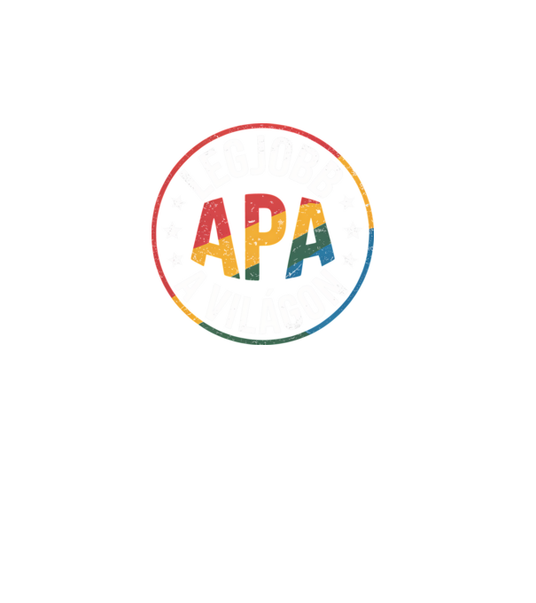 Legjobb apa a világon minta türkiz pólón