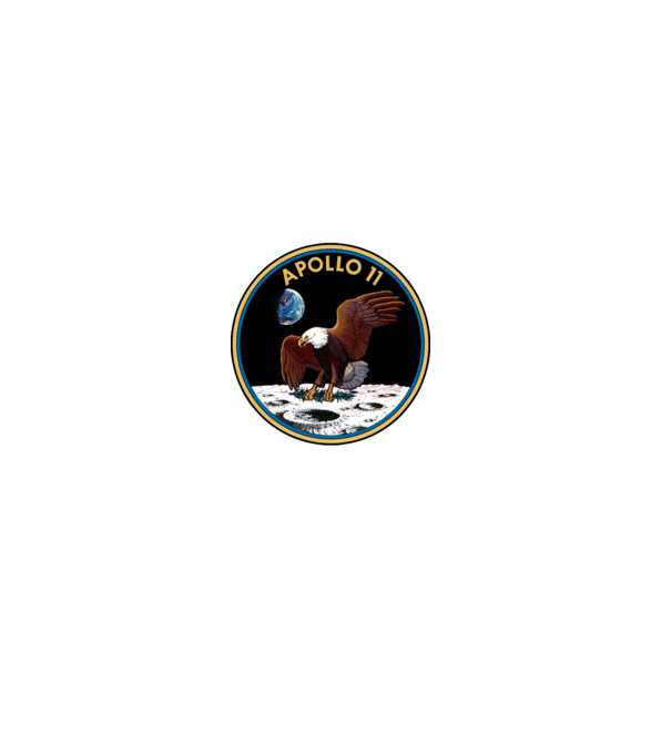 Apollo misson patch minta piros pólón