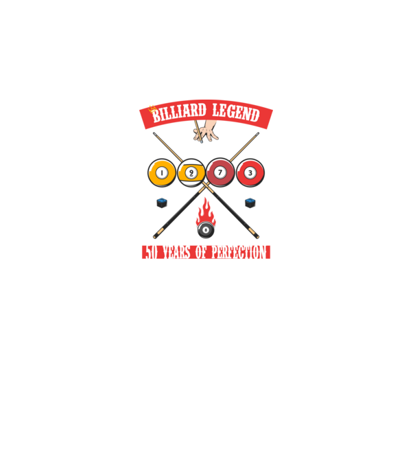 Billiard legend Born in 1973 minta fekete pólón