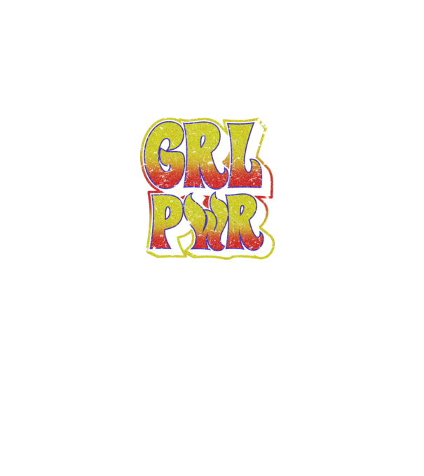 GrlPwr retro minta fekete pólón