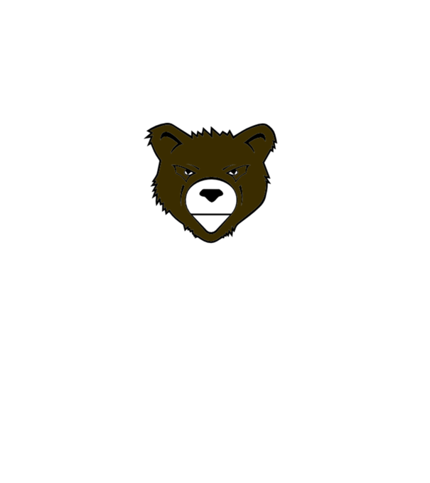 Harcum College Bear minta fekete pólón
