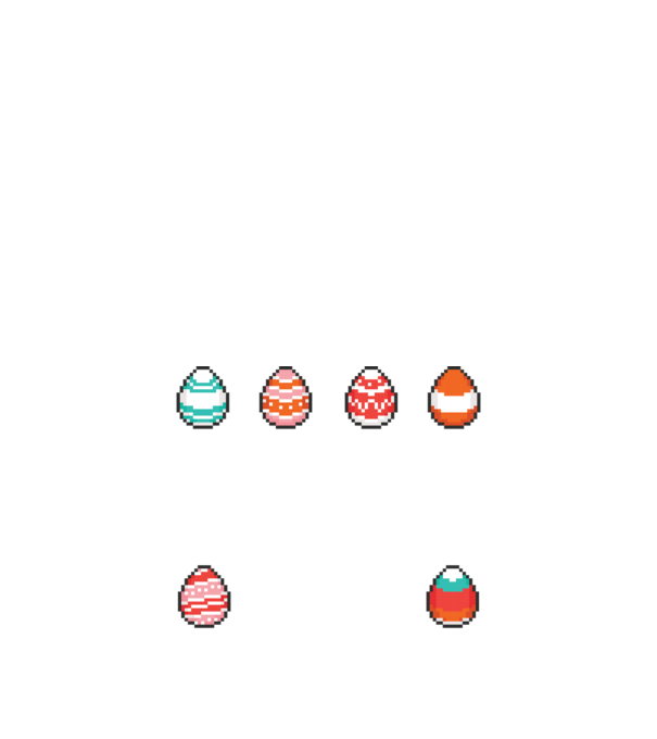 Virtuális húsvét minta fekete pólón