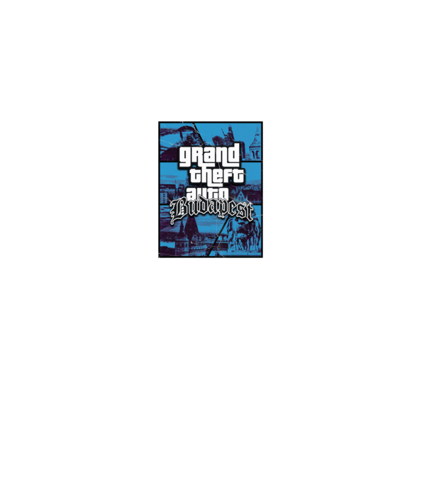 GTA Budapest minta fekete pólón