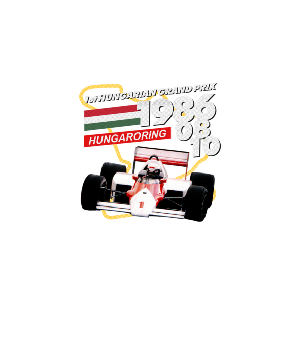 1986 hungaroring minta sötétkék pólón