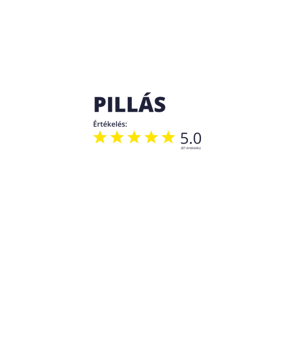 Értékelés 5 csillag - PILLÁS minta fehér pólón