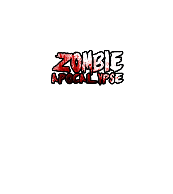 zombiea minta fehér pólón