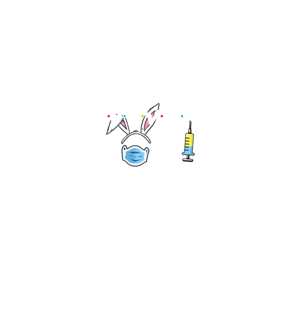 Karantén húsvét minta fekete pólón