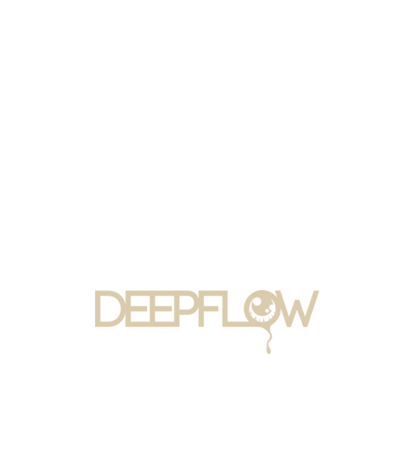 DeepFlow minta fehér pólón