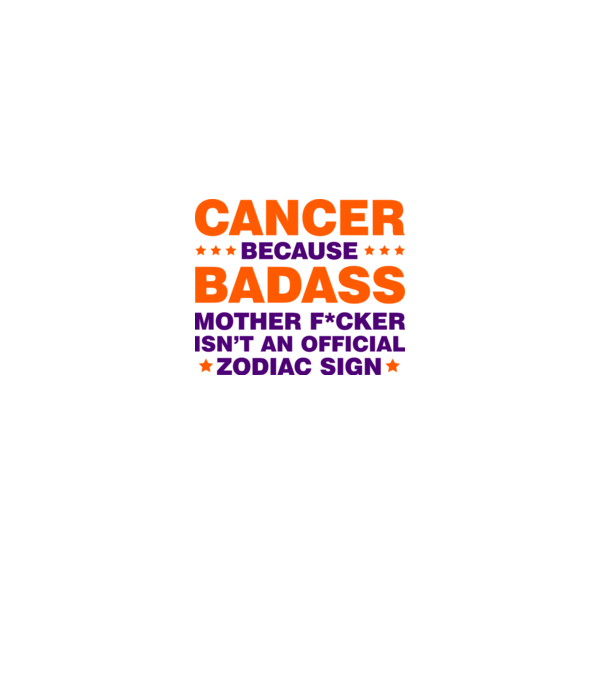 Badass zodiac CANCER minta fehér pólón