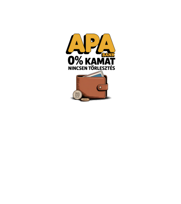APA BANK minta fehér pólón