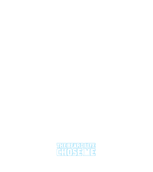 I didn't choose the beard life minta sötétkék pólón